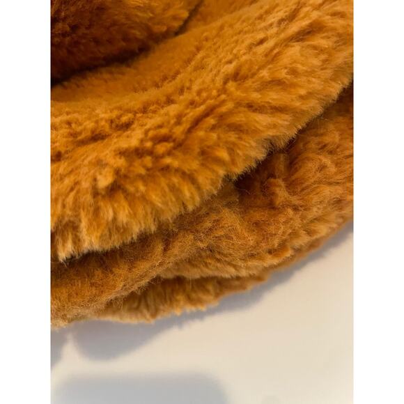 Express Tedy Coat Orange Size L - Picture 9 of 9